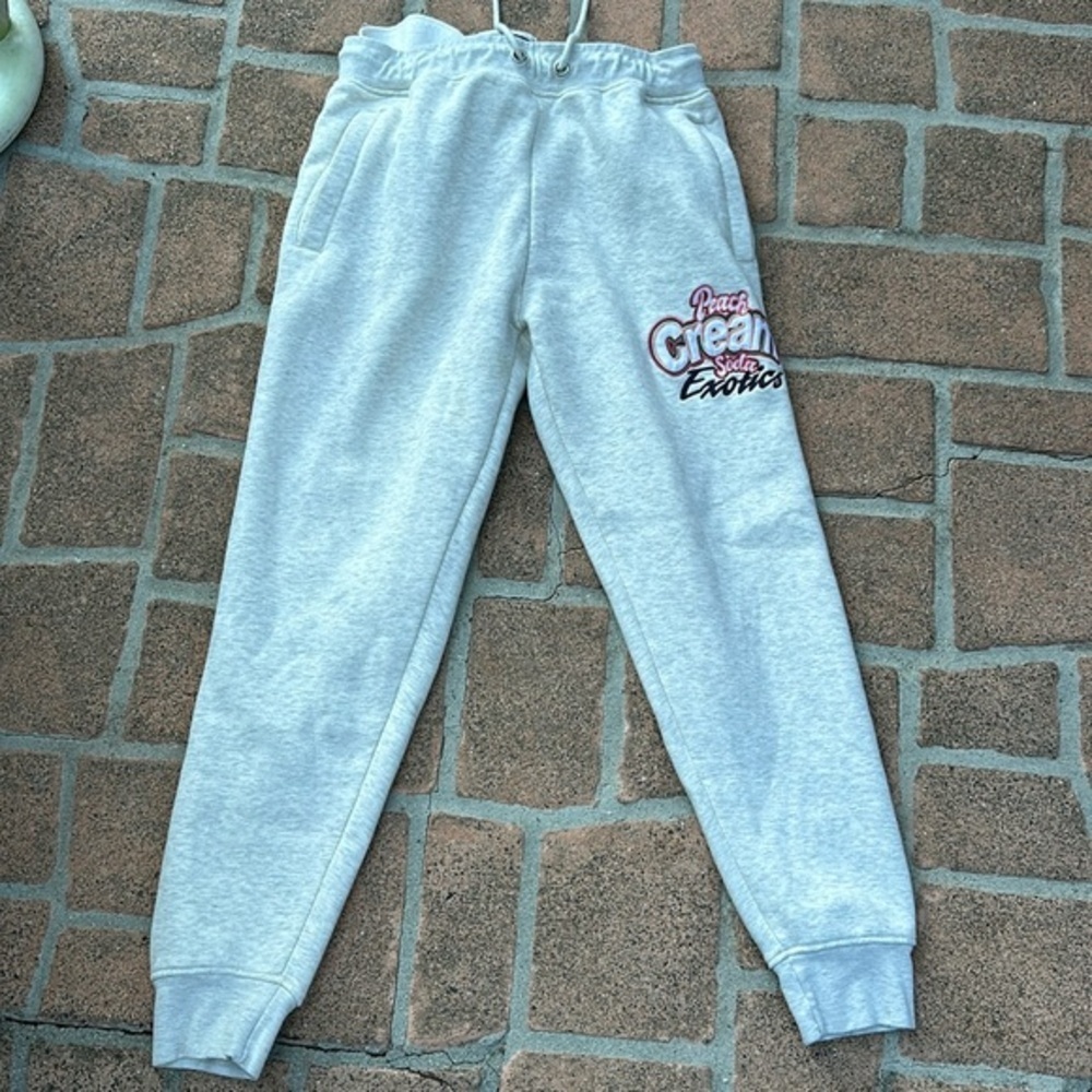 🩶🩶🩶HP farms XL light grey sweatpants streetwear Weed grower - Picture 3 of 6
